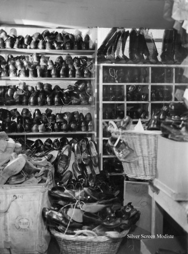 MGM Wardrobes's shoe storage circa 1950s