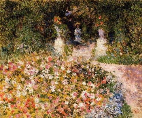 A garden painted by Renoir